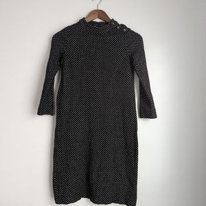 Talbots Petite Black And White Dress Small